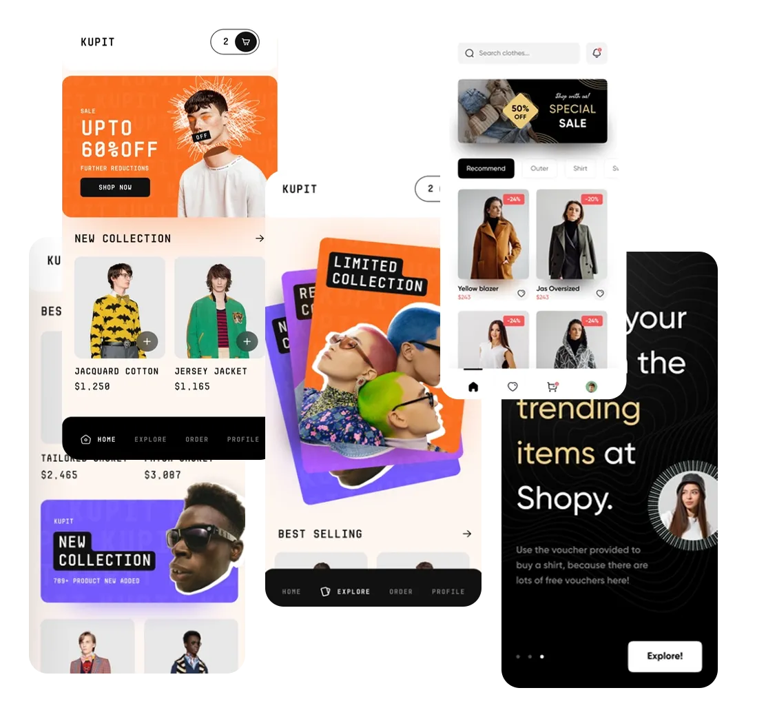 Mobile app Design content image